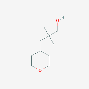 molecular formula C10H20O2 B1466210 2,2-Dimethyl-3-(oxan-4-yl)propan-1-ol CAS No. 1262409-40-4