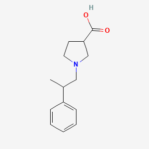 molecular formula C14H19NO2 B1466228 1-(2-Phenylpropyl)pyrrolidine-3-carboxylic acid CAS No. 1477978-93-0