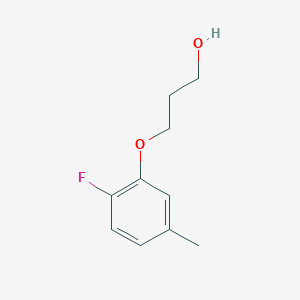 molecular formula C10H13FO2 B1466229 3-(2-氟-5-甲基苯氧基)-丙醇 CAS No. 1497124-29-4