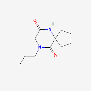 molecular formula C11H18N2O2 B1466237 9-Propyl-6,9-diazaspiro[4.5]decane-7,10-dione CAS No. 1478283-90-7