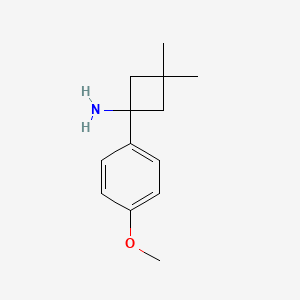 1-(4-Methoxyphenyl)-3,3-dimethylcyclobutan-1-amine