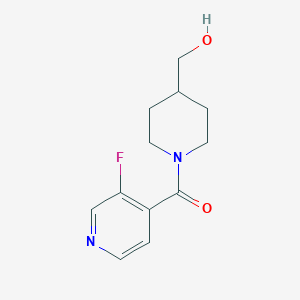molecular formula C12H15FN2O2 B1466250 [1-(3-Fluoropyridine-4-carbonyl)piperidin-4-yl]methanol CAS No. 1490233-98-1