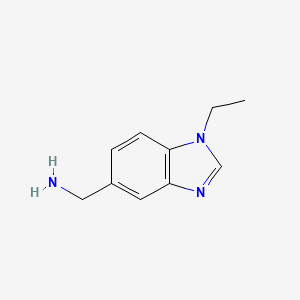 (1-ethyl-1H-benzo[d]imidazol-5-yl)methanamine