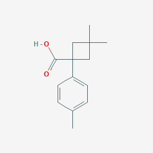 3,3-Dimethyl-1-(p-tolyl)cyclobutane-1-carboxylic acid