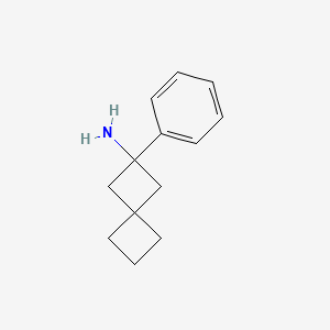 molecular formula C13H17N B1466259 2-Phenylspiro[3.3]heptan-2-amine CAS No. 1486187-36-3