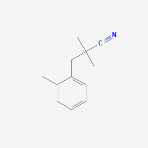 2,2-Dimethyl-3-(2-methylphenyl)propanenitrile