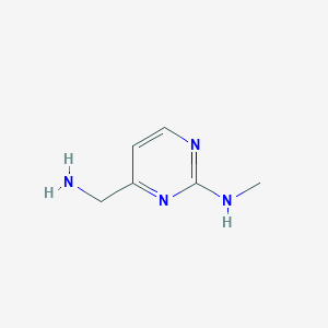 4-Pyrimidinemethanamine, 2-(methylamino)-