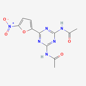 N,N'-[6-(5-Nitro-2-furyl)-S-triazine-2,4-diyl]bisacetamide