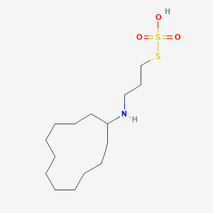 (3-Sulfosulfanylpropylamino)cyclododecane