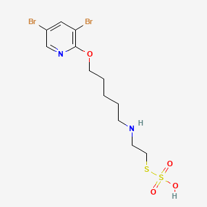 S-2-((5-(3,5-Dibromo-2-pyridyloxy)pentyl)amino)ethyl hydrogen thiosulfate