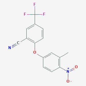 2-(3-Methyl-4-nitrophenoxy)-5-(trifluoromethyl)benzonitrile