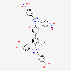 2-[4-[4-[3,5-Bis(4-nitrophenyl)tetrazol-2-ium-2-yl]-3-methoxyphenyl]-2-methoxyphenyl]-3,5-bis(4-nitrophenyl)tetrazol-2-ium