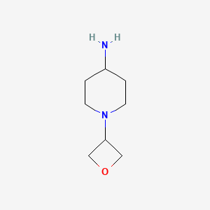 molecular formula C8H16N2O B1466274 1-(氧杂环丁烷-3-基)哌啶-4-胺 CAS No. 1228948-07-9