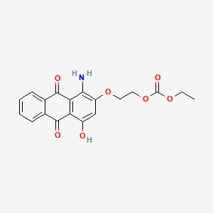 Carbonic acid, 2-[(1-amino-9,10-dihydro-4-hydroxy-9,10-dioxo-2-anthracenyl)oxy]ethyl ethyl ester