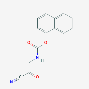 Naphthalen-1-yl (3-nitrilo-2-oxopropyl)carbamate