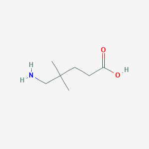 molecular formula C7H15NO2 B1466279 5-Amino-4,4-dimethylpentanoic acid CAS No. 801978-29-0