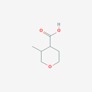 molecular formula C7H12O3 B1466280 3-甲基氧杂环-4-羧酸 CAS No. 1314972-74-1