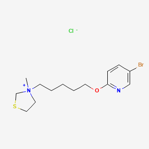 3-(5-(5-Bromo-2-pyridyloxy)pentyl)-3-methylthiazolidinium chloride