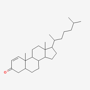 molecular formula C27H44O B14662836 Cholest-1-en-3-one CAS No. 50557-39-6