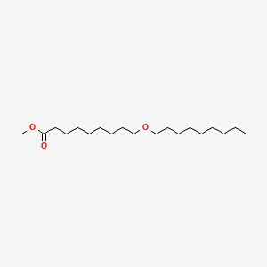 molecular formula C19H38O3 B14662839 Nonanoic acid, 9-(nonyloxy)-, methyl ester CAS No. 39692-47-2