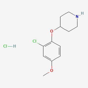 2-Chloro-4-methoxyphenyl 4-piperidinyl ether hydrochloride