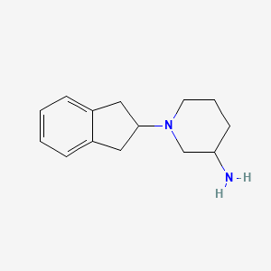 molecular formula C14H20N2 B1466297 1-(2,3-dihydro-1H-inden-2-yl)piperidin-3-amine CAS No. 1250695-17-0