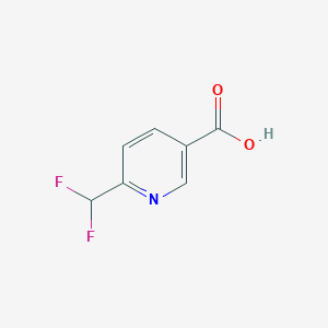 molecular formula C7H5F2NO2 B1466298 6-(Difluoromethyl)nicotinic acid CAS No. 913091-98-2