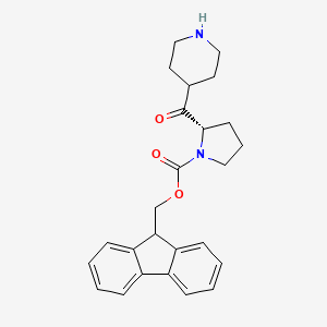 molecular formula C25H28N2O3 B1466300 Fmoc-4-piperidino-L-proline CAS No. 204318-02-5