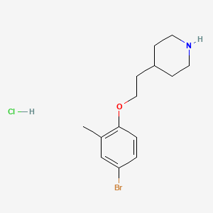 4-[2-(4-Bromo-2-methylphenoxy)ethyl]piperidine hydrochloride