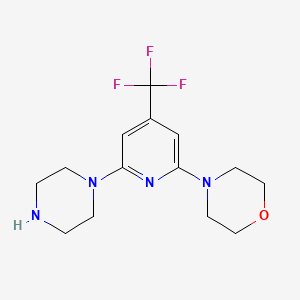 4-(6-Piperazin-1-yl-4-trifluoromethyl-pyridin-2-yl)-morpholine