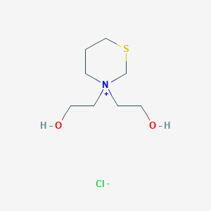 3,3-Bis(2-hydroxyethyl)-1,3-thiazinan-3-ium chloride