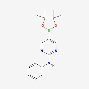 N-Phenyl-5-(4,4,5,5-tetramethyl-1,3,2-dioxaborolan-2-yl)pyrimidin-2-amine