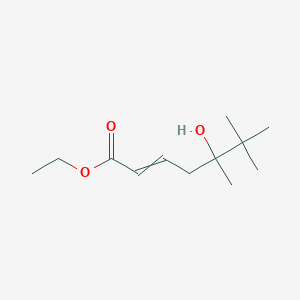 Ethyl 5-hydroxy-5,6,6-trimethylhept-2-enoate