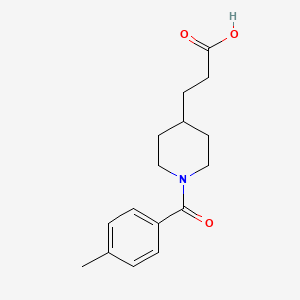 3-[1-(4-Methylbenzoyl)piperidin-4-yl]propanoic acid