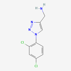 [1-(2,4-dichlorophenyl)-1H-1,2,3-triazol-4-yl]methanamine