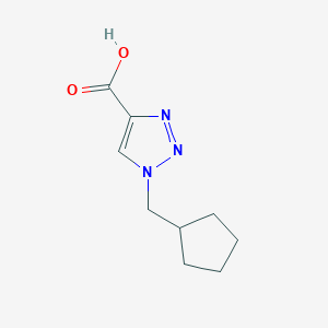 molecular formula C9H13N3O2 B1466319 1-(cyclopentylmethyl)-1H-1,2,3-triazole-4-carboxylic acid CAS No. 1340323-93-4