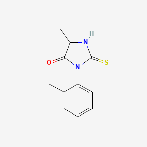 5-Methyl-3-(2-methylphenyl)-2-sulfanylideneimidazolidin-4-one