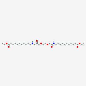 Diethyl 12-methyl-13,20-dioxo-15,18-dioxa-12,22-diazatritriacontane-1,33-dioate