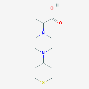 2-[4-(Thian-4-yl)piperazin-1-yl]propanoic acid