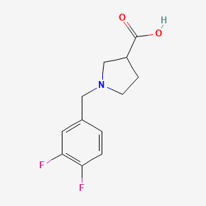 1-[(3,4-Difluorophenyl)methyl]pyrrolidine-3-carboxylic acid