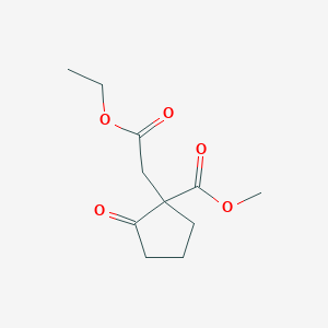 Methyl 1-(2-ethoxy-2-oxoethyl)-2-oxocyclopentane-1-carboxylate