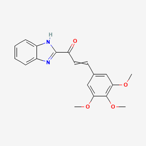 1-(1H-Benzimidazol-2-yl)-3-(3,4,5-trimethoxyphenyl)prop-2-en-1-one