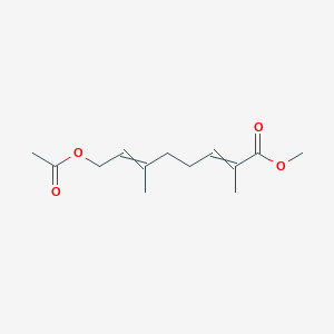 2,6-Octadienoic acid, 8-(acetyloxy)-2,6-dimethyl-, methyl ester, (E,E)-