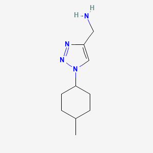 molecular formula C10H18N4 B1466345 [1-(4-methylcyclohexyl)-1H-1,2,3-triazol-4-yl]methanamine CAS No. 1338986-06-3