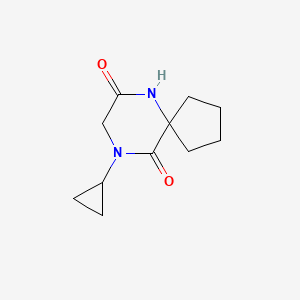 molecular formula C11H16N2O2 B1466347 9-Cyclopropyl-6,9-diazaspiro[4.5]decane-7,10-dione CAS No. 1468800-47-6