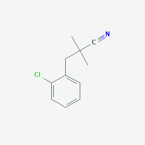 molecular formula C11H12ClN B1466348 3-(2-氯苯基)-2,2-二甲基丙腈 CAS No. 1266748-74-6