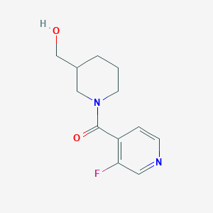 molecular formula C12H15FN2O2 B1466349 (3-Fluoropyridin-4-yl)(3-(hydroxymethyl)piperidin-1-yl)methanone CAS No. 1478066-81-7