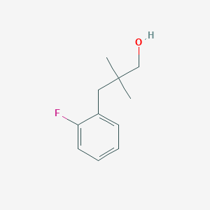 molecular formula C11H15FO B1466350 3-(2-Fluorophenyl)-2,2-dimethylpropan-1-ol CAS No. 1267666-99-8