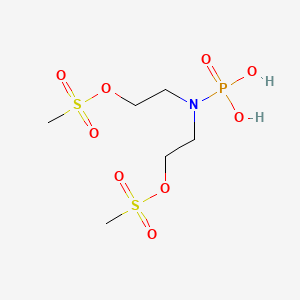 N,N-Bis{2-[(methanesulfonyl)oxy]ethyl}phosphoramidic acid