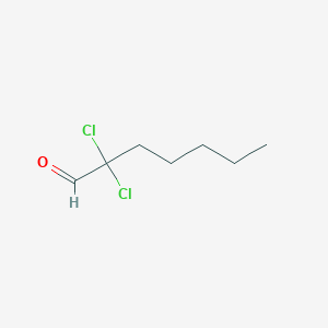 2,2-Dichloroheptanal